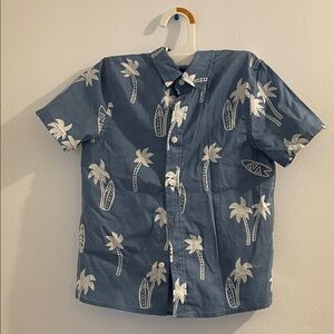 Blue H&M Palm Tree Print Men's Short set